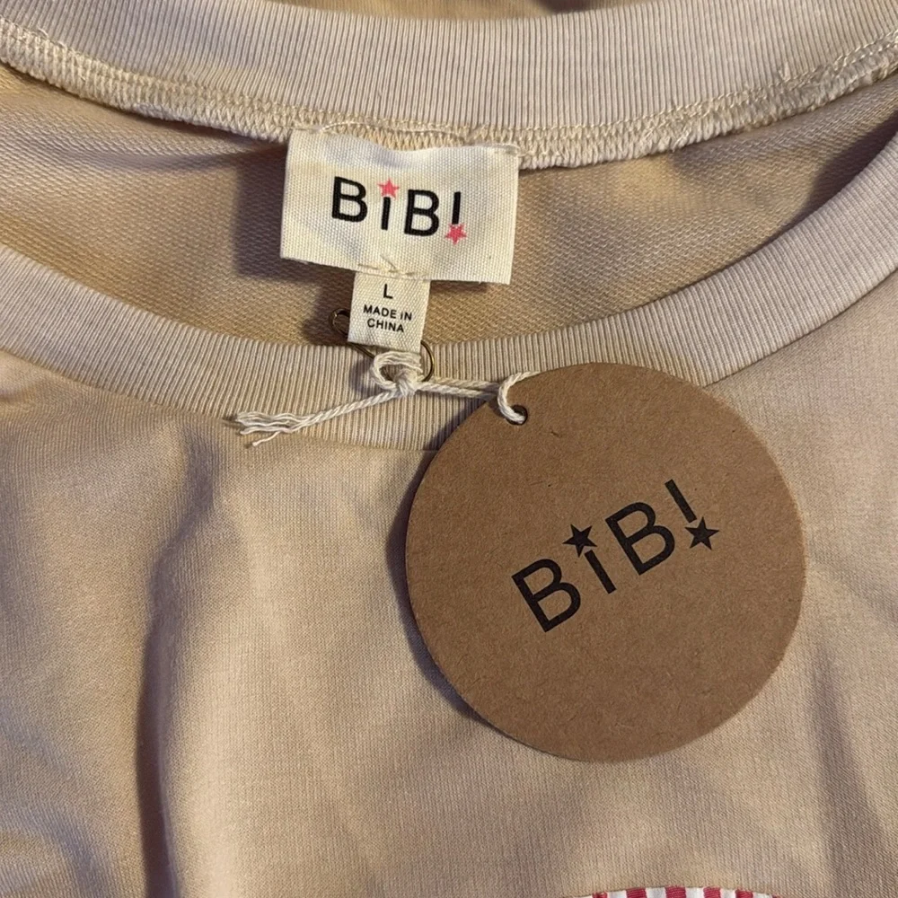 USA Patchwork French Terry Oversized Sweatshirt - Picture 6 of 7